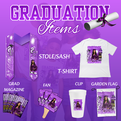 Custom Graduation Styrofoam Cups | Personalized Graduation Party Cups | Class of 2026 Cups | Graduation Party Favors (Set of 10)