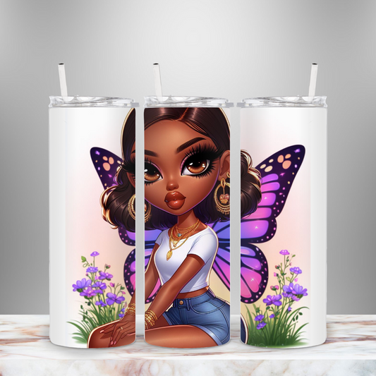 Seren Butterfly Fairy 20 oz tumbler