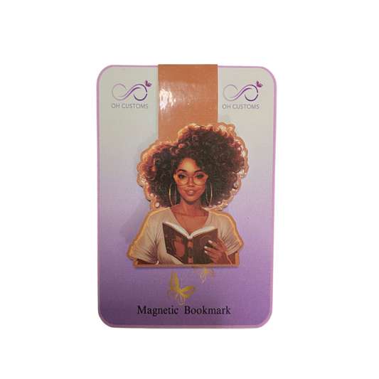 Study Girl Magnetic Bookmark