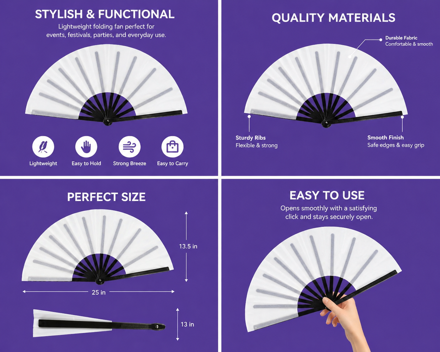 Custom Clack Fan – Personalized Folding Hand Fan for Events & Celebrations