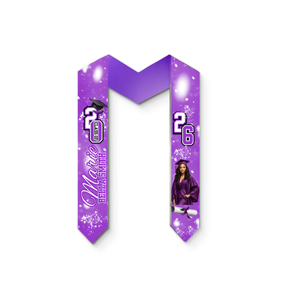 Custom Graduation Bundle with Stole, Tumbler, Fan & Magazine | Class of 2026
