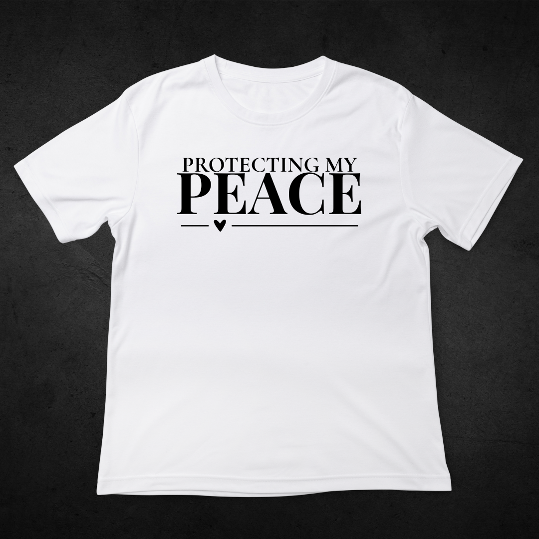 Protecting My Peace T-Shirt | Faith Inspired Shirt | Women Empowerment Graphic Tee | Positive Mindset Tee