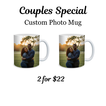 Love Sip Duo – Custom Photo Mug Set