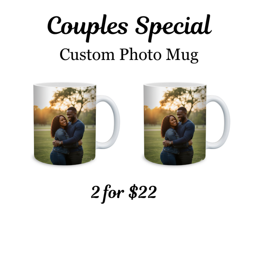 Love Sip Duo – Custom Photo Mug Set