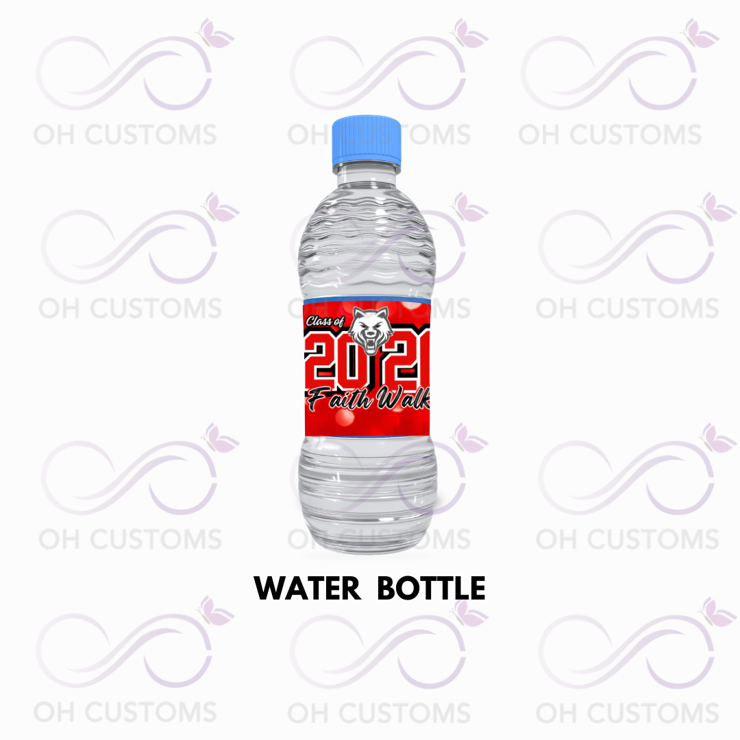Graduation Party Favor Bundle Templates – Editable Canva Graduation Chip Bag, Water Bottle, Gift Box & Treat Wrappers
