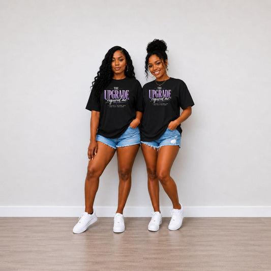 The Upgrade Required Me T-Shirt | Self Growth Shirt | Faith Inspired Graphic Tee | Becoming Her Motivational Shirt